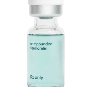 Compounded Sermorelin injection vial — a daily peptide that supports natural growth hormone release